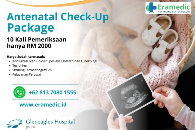 Cek Kehamilan di Gleneagles Johor, 10 Kali Pemeriksaan hanya 2 Ribu Ringgit